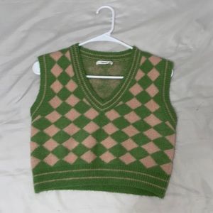 crop knit vest